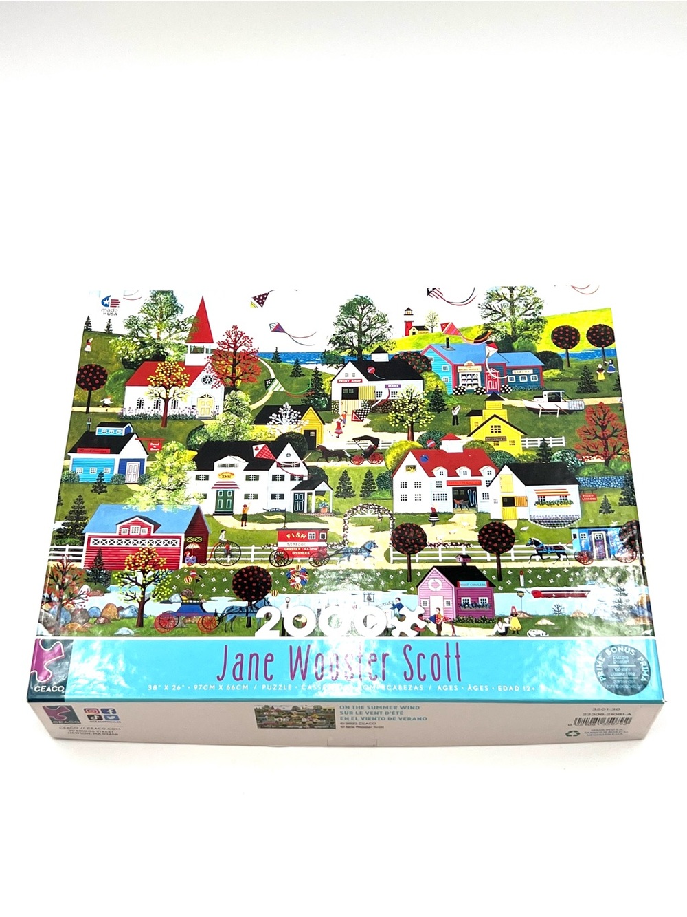 Jane Wooster Scott 2000-Piece Jigsaw Puzzle - Colorful Village